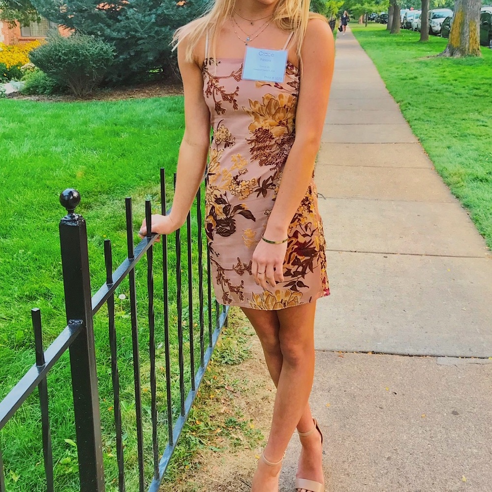 Princess Polly tie in the back mini floral dress